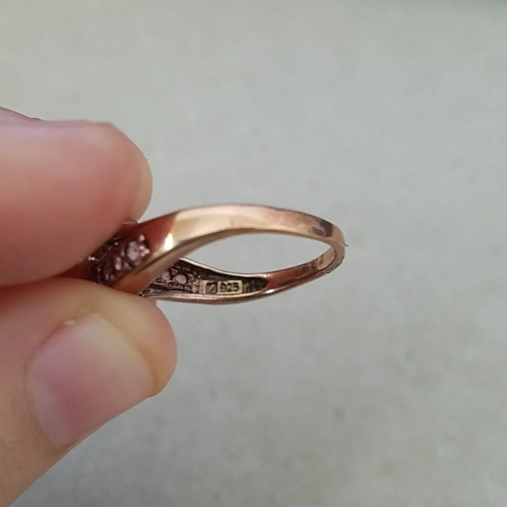 Sterling Silver and Red Stone Ring